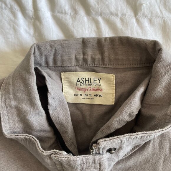 Ashley by 26 International Gray Utility Jacket (sz XL) - Picture 5 of 6